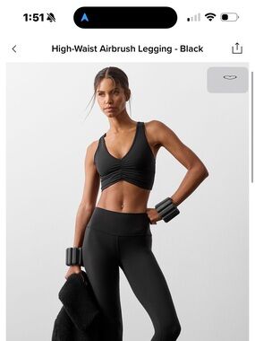 ALO Yoga Black High-Waist Airbrush Leggings